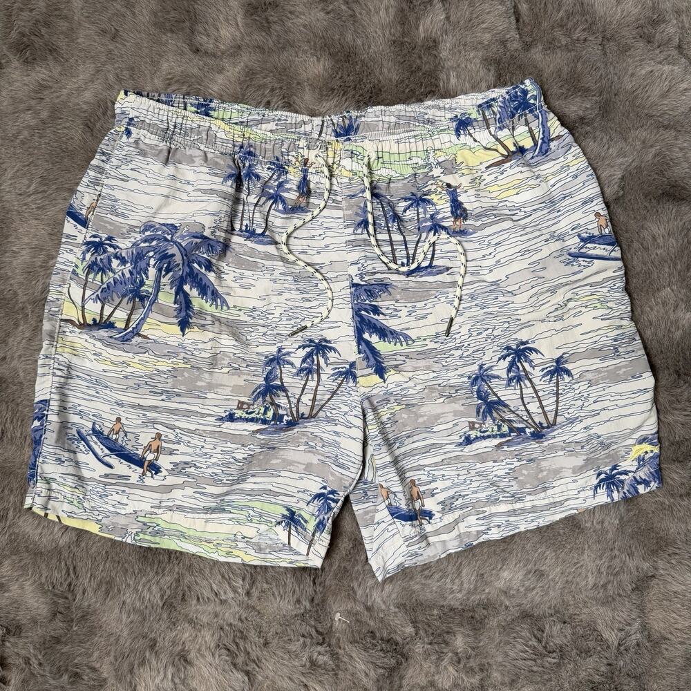 Tommy Bahama Relax Men's XL Swim Trunks Board Shorts Tropical Hula Palms